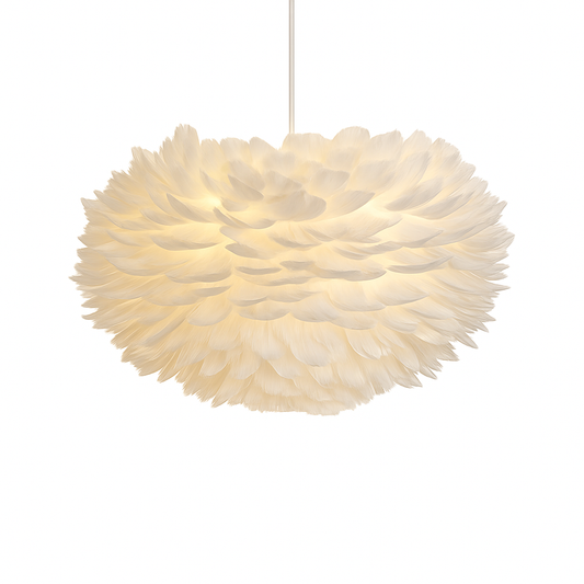 Suspension ovale en plumes Father