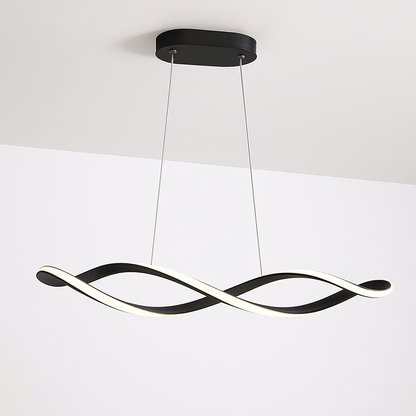 Suspension Suspension LED Lustres LED modernes pour salle à manger salon chambre L92cm Or / Chrome / Noir Télécommande / Contrôle APP