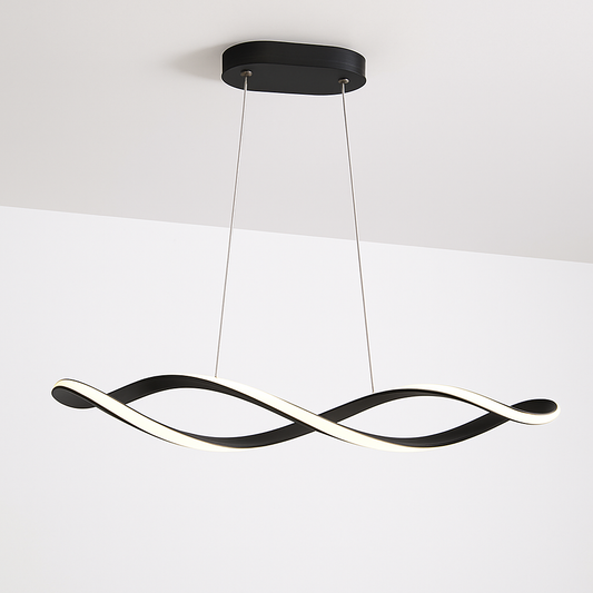 Suspension Suspension LED Lustres LED modernes pour salle à manger salon chambre L92cm Or / Chrome / Noir Télécommande / Contrôle APP