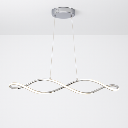 Suspension Suspension LED Lustres LED modernes pour salle à manger salon chambre L92cm Or / Chrome / Noir Télécommande / Contrôle APP