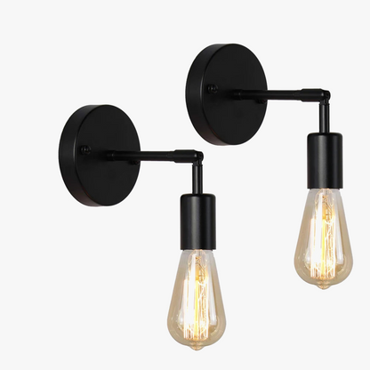 Vintage applique murale LED lampe 180 ° rotatif industriel E27 chambre chevet salle de bain miroir applique murale vanité luminaire plafonnier